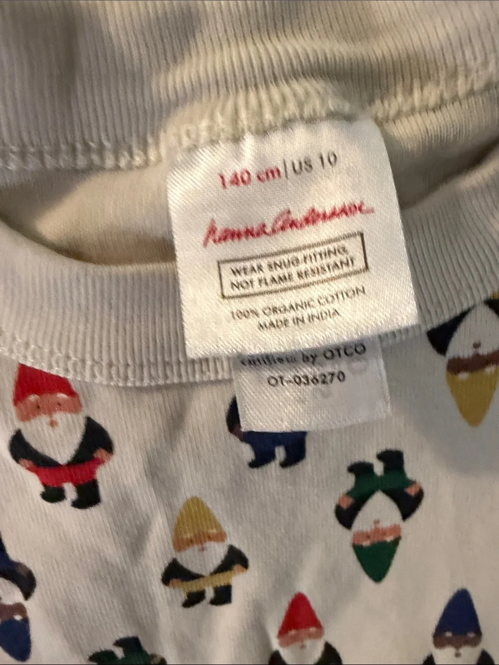 Hanna Andersson Gnome Print Pajama Set - Long Sleeve & Pants